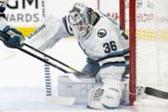 Kaapo Kahkonen of the NHL's San Jose Sharks